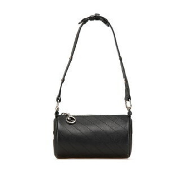 Gucci Blondie Shoulder Bag Black Leather - Picture 1 of 8